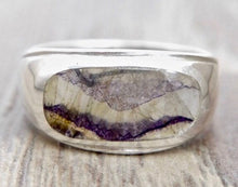Load image into Gallery viewer, Blue John Mens Silver Ring