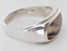 Load image into Gallery viewer, Blue John Mens Silver Ring