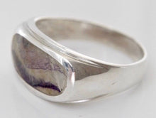 Load image into Gallery viewer, Blue John Mens Silver Ring