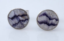 Load image into Gallery viewer, Blue John Round Stud Earrings 9mm
