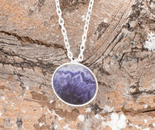 Load image into Gallery viewer, Blue John Round Pendant 12mm