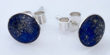 Load image into Gallery viewer, Lapis Lazuli Round Stud Earrings 7mm