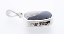 Load image into Gallery viewer, Whitby Jet & Blue John Double Sided Pendant