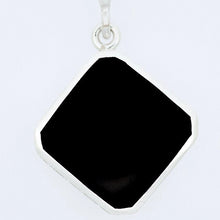 Load image into Gallery viewer, Jet Pendant with Amethyst Reversible