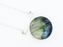 Load image into Gallery viewer, Labradorite & Jet Double Sided Pendant