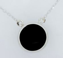 Load image into Gallery viewer, Labradorite & Jet Double Sided Pendant