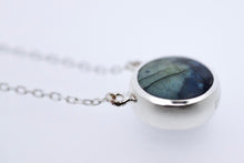 Load image into Gallery viewer, Labradorite & Jet Double Sided Pendant