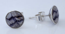 Load image into Gallery viewer, Blue John 7mm Round Stud Earrings