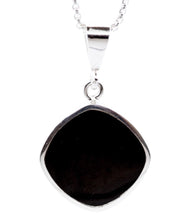 Load image into Gallery viewer, Whitby Jet & Blue John Double Sided Pendant