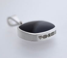 Load image into Gallery viewer, Goldstone & Jet Double Sided Pendant