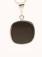 Load image into Gallery viewer, Goldstone & Jet Double Sided Pendant