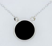 Load image into Gallery viewer, Labradorite & Jet Double Sided Pendant