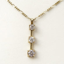 Load image into Gallery viewer, 18ct Yellow Gold .30ct Diamond Trilogy Pendant Necklace