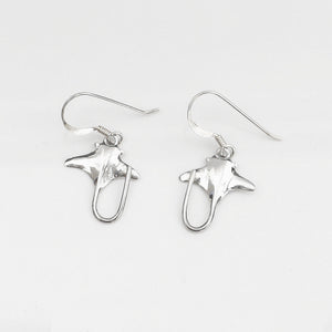 Stingray Earrings in Sterling Silver
