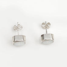 Load image into Gallery viewer, Opalite Stud Earrings  Square Design