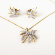 Load image into Gallery viewer, 18ct White &amp; Yellow Gold Diamond Fireworks Pendant Necklace