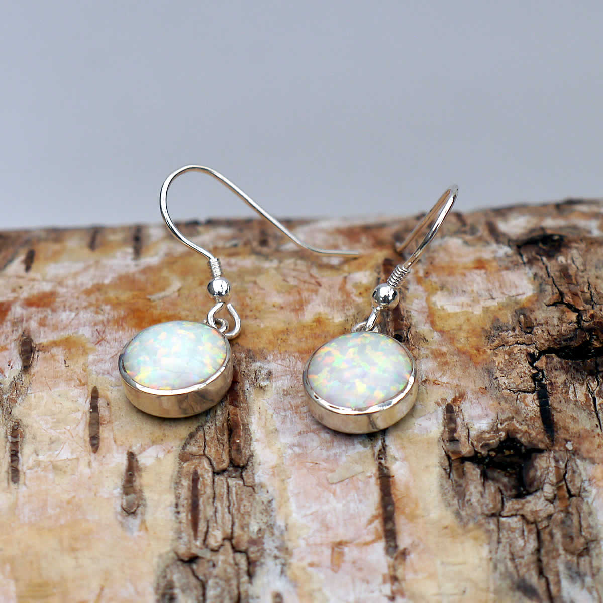 Opalite Gemstone Ethnic Handmade Drop Dangle Earrings ER 7004 - Stone & Onyx Style
