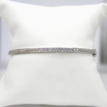Load image into Gallery viewer, 9ct White Gold Diamond Pavé Bangle (0.30 ct)