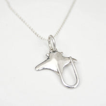 Load image into Gallery viewer, Stingray Pendant in Sterling Silver with Chain