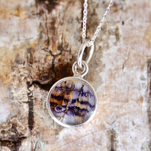 Load image into Gallery viewer, Blue John Pendant with Sterling Silver Chain
