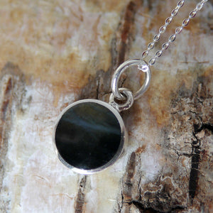 Labradorite Pendant with Sterling Silver Chain