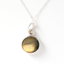 Load image into Gallery viewer, Labradorite Pendant with Sterling Silver Chain