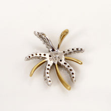 Load image into Gallery viewer, 18ct White &amp; Yellow Gold Diamond Fireworks Pendant Necklace