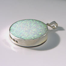 Load image into Gallery viewer, Opalite and Blue John Double Sided Pendant