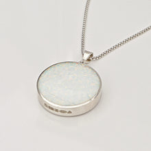 Load image into Gallery viewer, Opalite and Blue John Double Sided Pendant