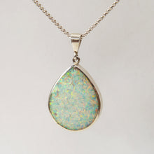 Load image into Gallery viewer, Opalite and Labradorite Reversible Pendant Teardrop