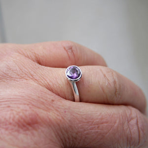 Cubic Zirconia Ring in Sterling Silver