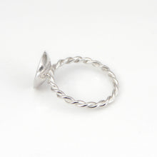 Load image into Gallery viewer, Blue John Rope Weave Silver Ring