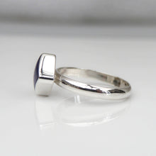 Load image into Gallery viewer, Lapis Lazuli Square Silver Ring