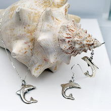 Load image into Gallery viewer, Dolphin Pendant and Earrings Gift Set in Sterling Silver
