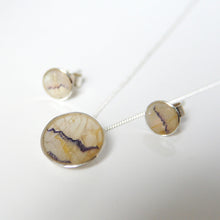 Load image into Gallery viewer, Blue John Pendant and Earrings Gift Set