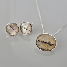 Load image into Gallery viewer, Blue John Pendant and Earrings Gift Set