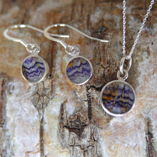 Load image into Gallery viewer, Blue John Pendant and Drop Earrings Gift Set