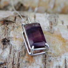 Load image into Gallery viewer, Fluorite Pendant in Sterling Silver - Large 13.85ct Fluorite Stone