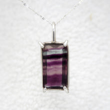 Load image into Gallery viewer, Fluorite Pendant in Sterling Silver - Large 13.85ct Fluorite Stone