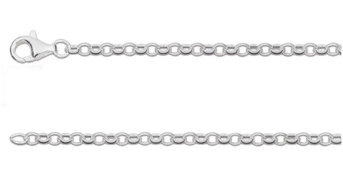 Sterling Silver Belcher Chain 26 inch