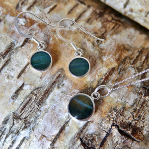 Labradorite Pendant and Drop Earrings Gift Set