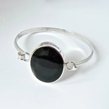 Load image into Gallery viewer, Whitby Jet Tension Bangle