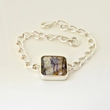 Load image into Gallery viewer, Blue John &amp; Mother of Pearl Reversible Bracelet