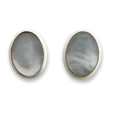 Load image into Gallery viewer, handmade mother of pearl stud earrings