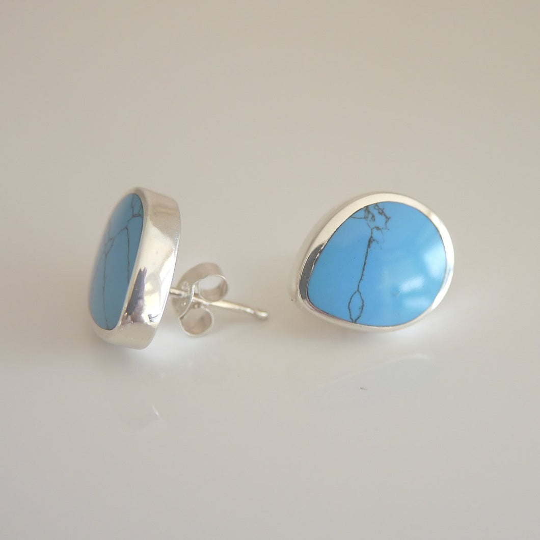 Turquoise stud earrings by Andrew Thomson