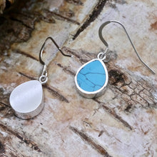 Load image into Gallery viewer, turquoise silver earrings by my handmade jewellery