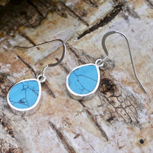 Load image into Gallery viewer, turquoise silver earrings
