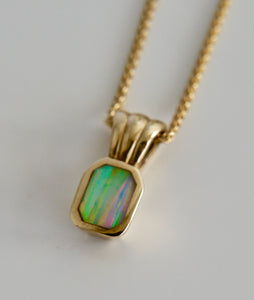 9ct Gold Pendant with Opalite