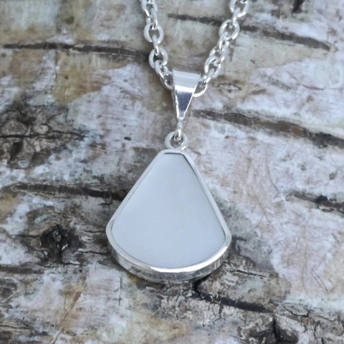 Mother of Pearl and Amethyst reversible pendant - my handmade jewellery