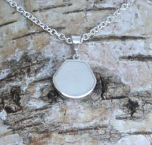 Load image into Gallery viewer, Mother of Pearl &amp; Amethyst Double Sided Pendant Shell Shape